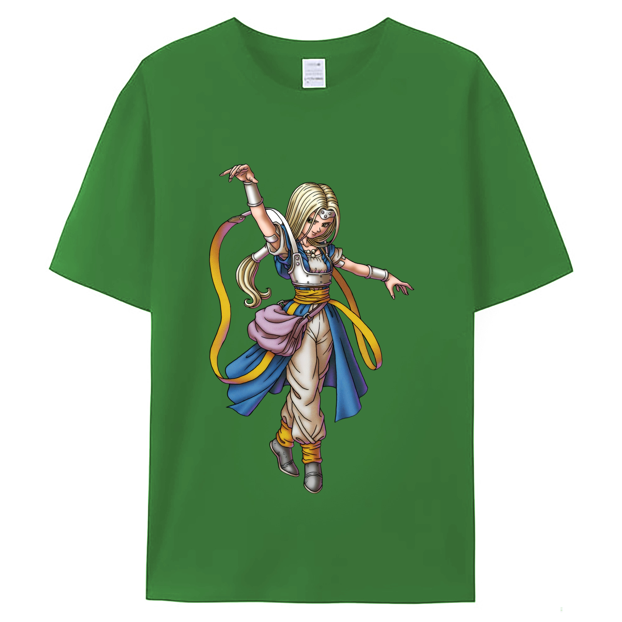 （画像用） ドラゴンクエスト Doragon Kuesuto Dragon Quest レディースカジュアルプリントTシャツ（綿100％）